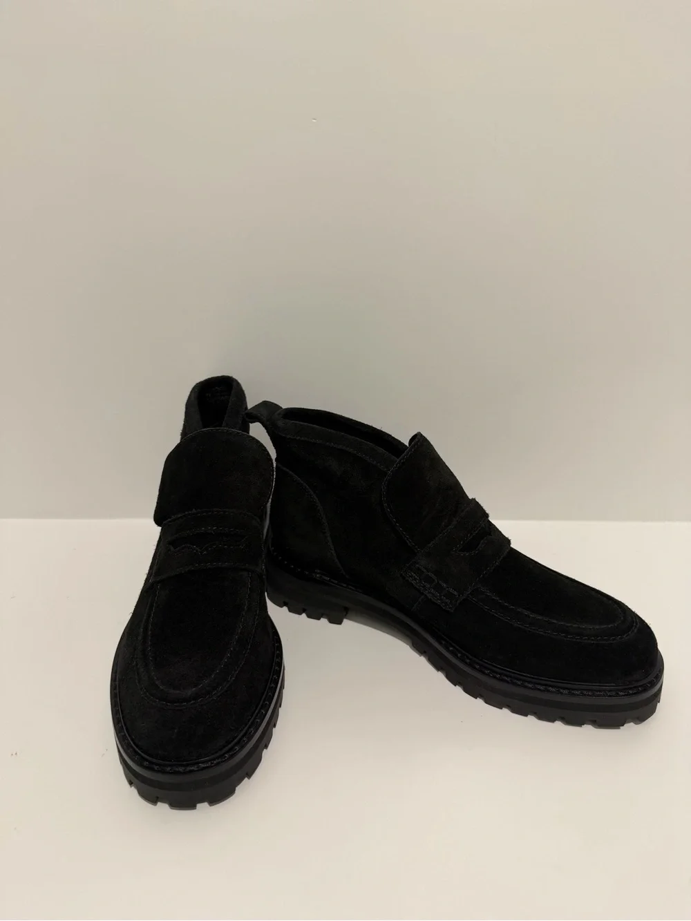 NEW Madewell The Ryder Ankle Boot True Black Suede NY377 Lug Sole size 5.5 and 7